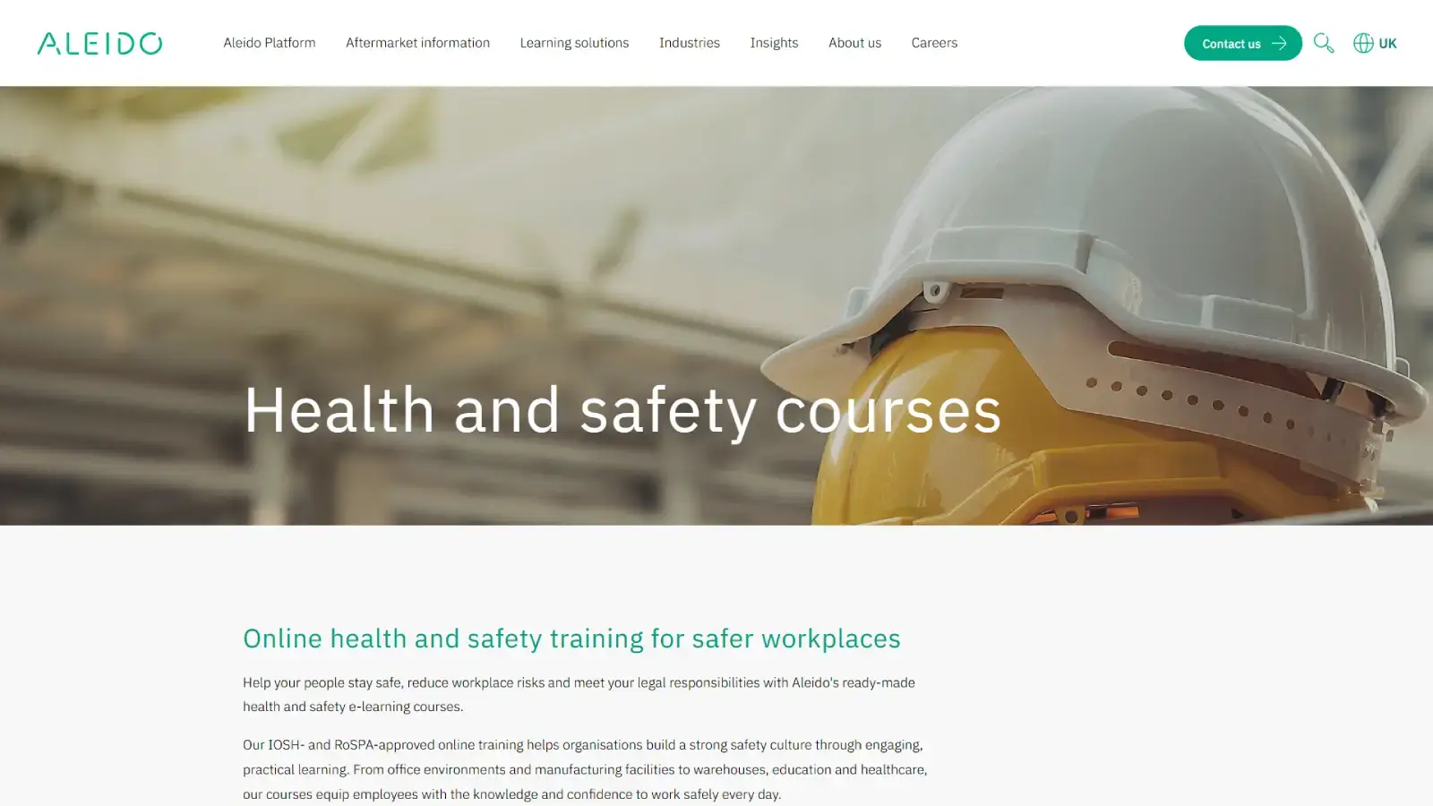 Aleido Health and Safety Training Providers