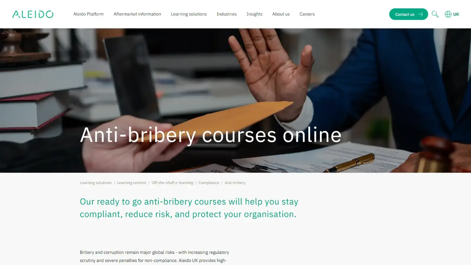 Anti-Bribery Training Aleido