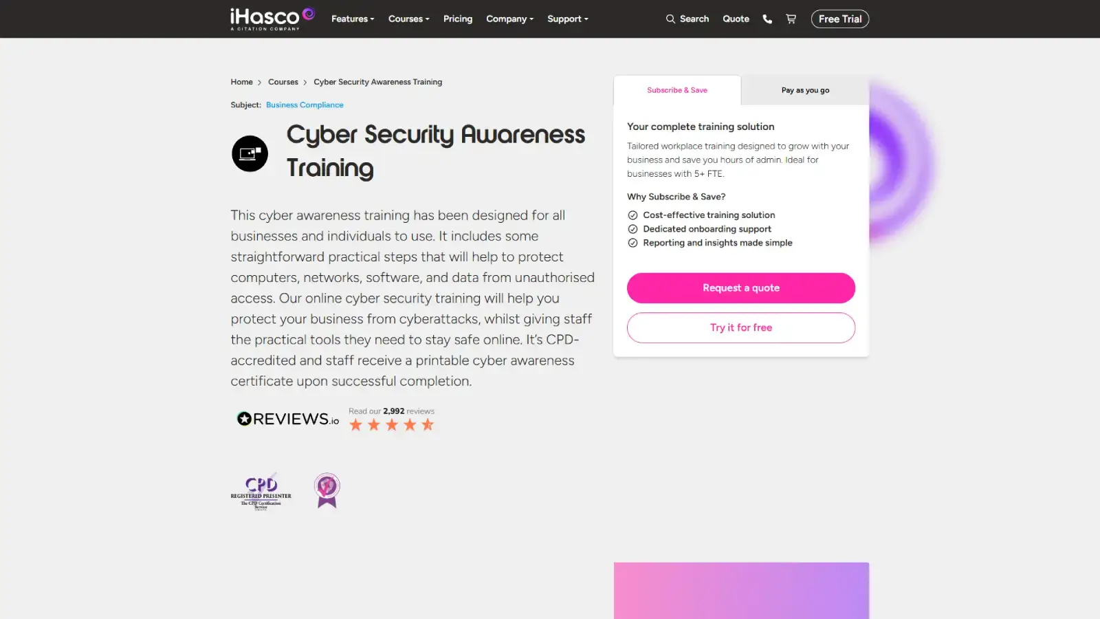 Cyber Security Training iHasco