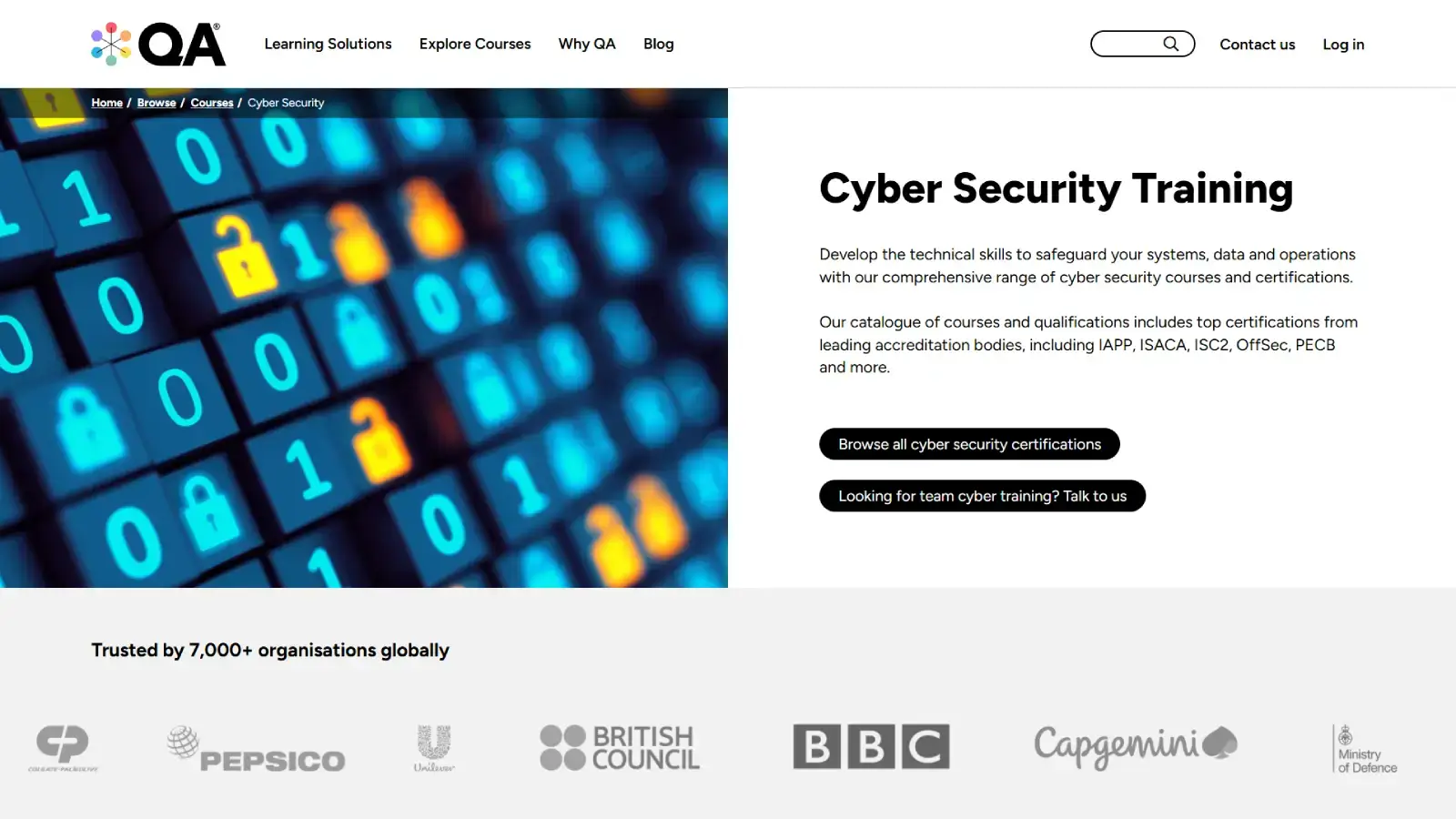 Cyber Security Training QA