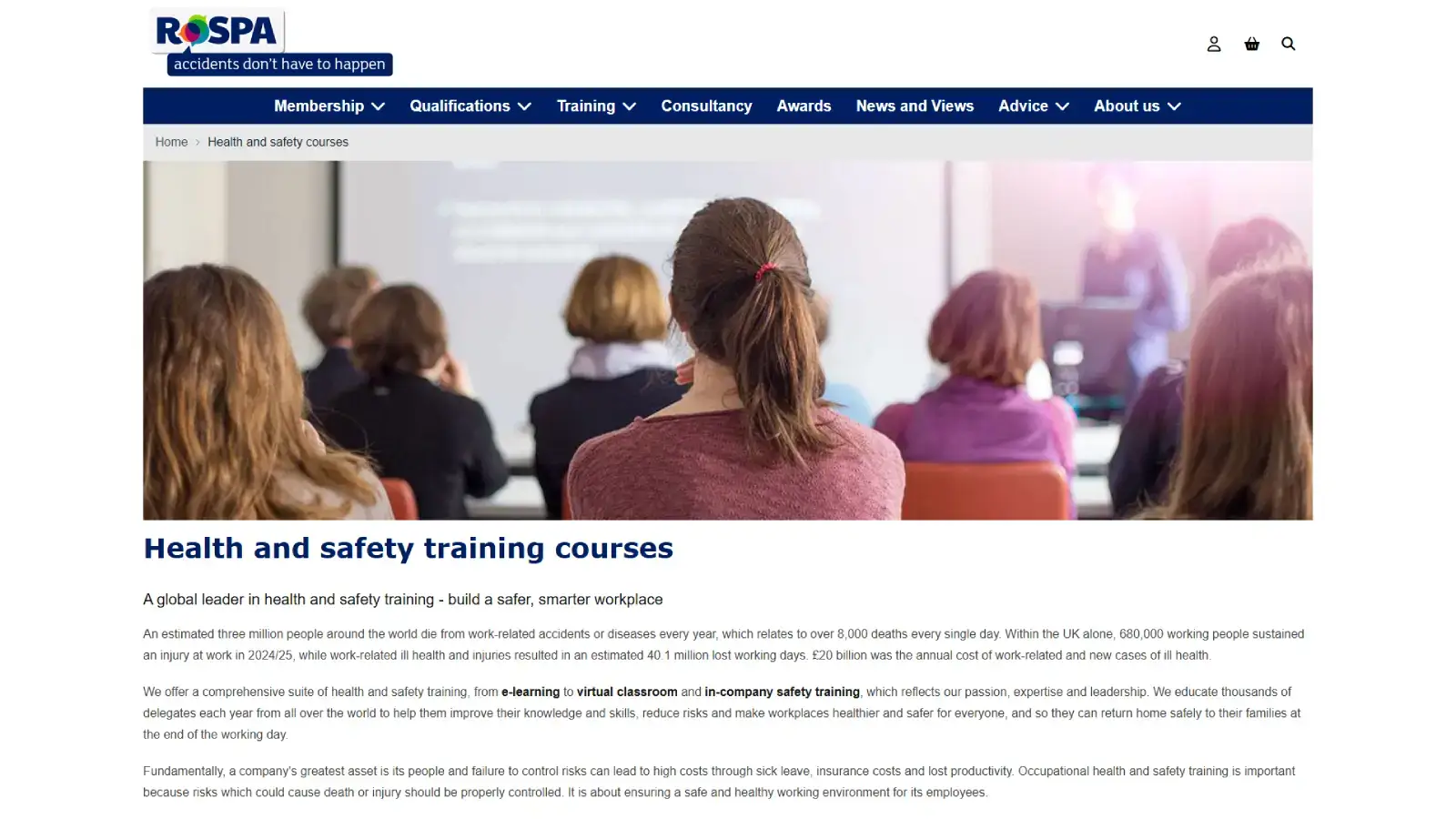 RoSPA Health and Safety Training Providers